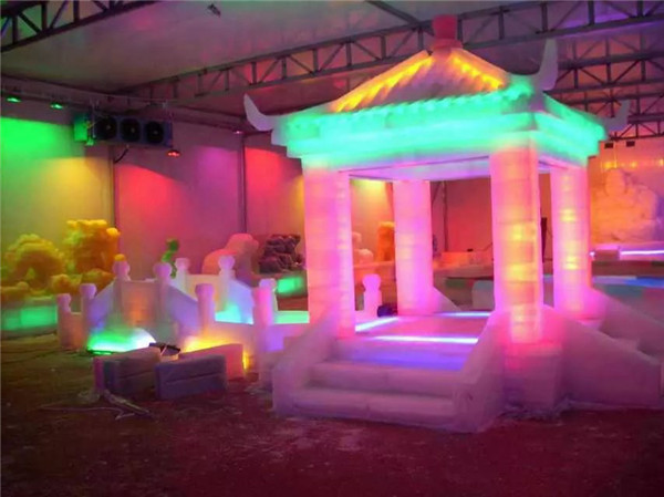 河北唐山 室內(nèi)冰雕展覽施工 (6)