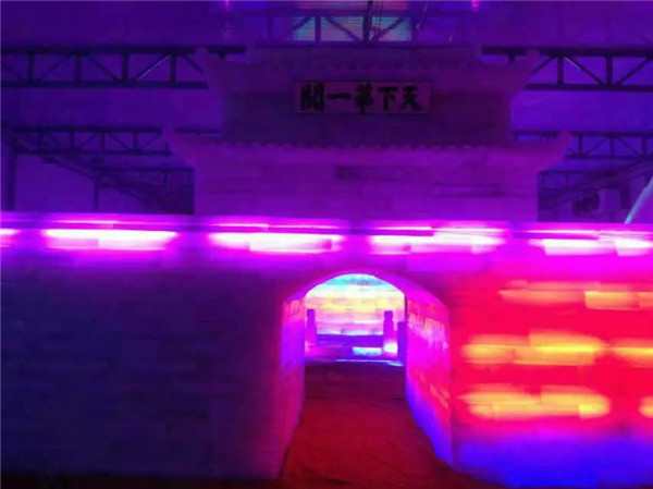 河北唐山 室內(nèi)冰雕展覽施工 (5)
