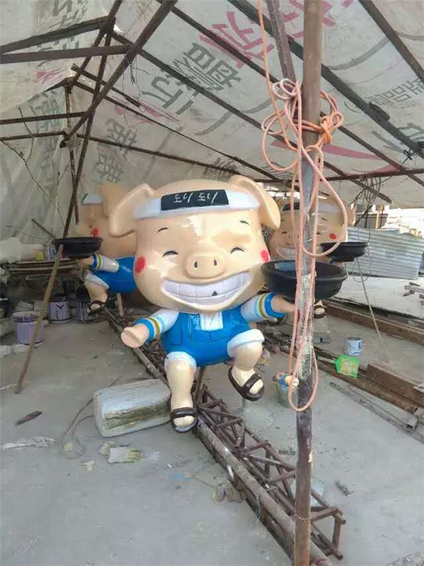 韓國骨湯飯 形象卡通雕塑 (1)