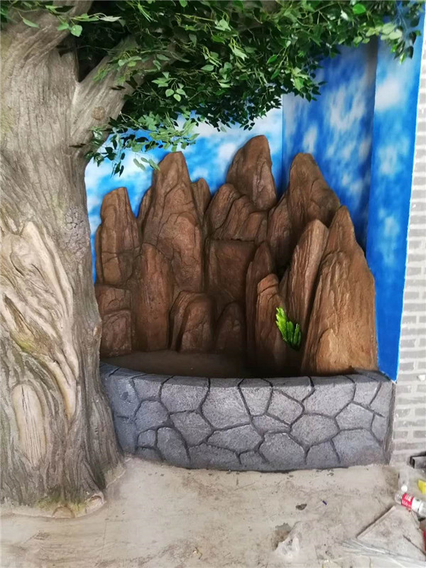 牙克石室內(nèi)假山水景施工制作 (4)